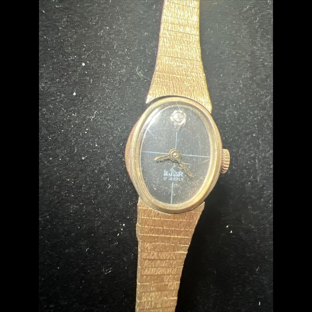 Vtg Le Jour Women's watch 17 Jewels 10K RPG Manual Wind